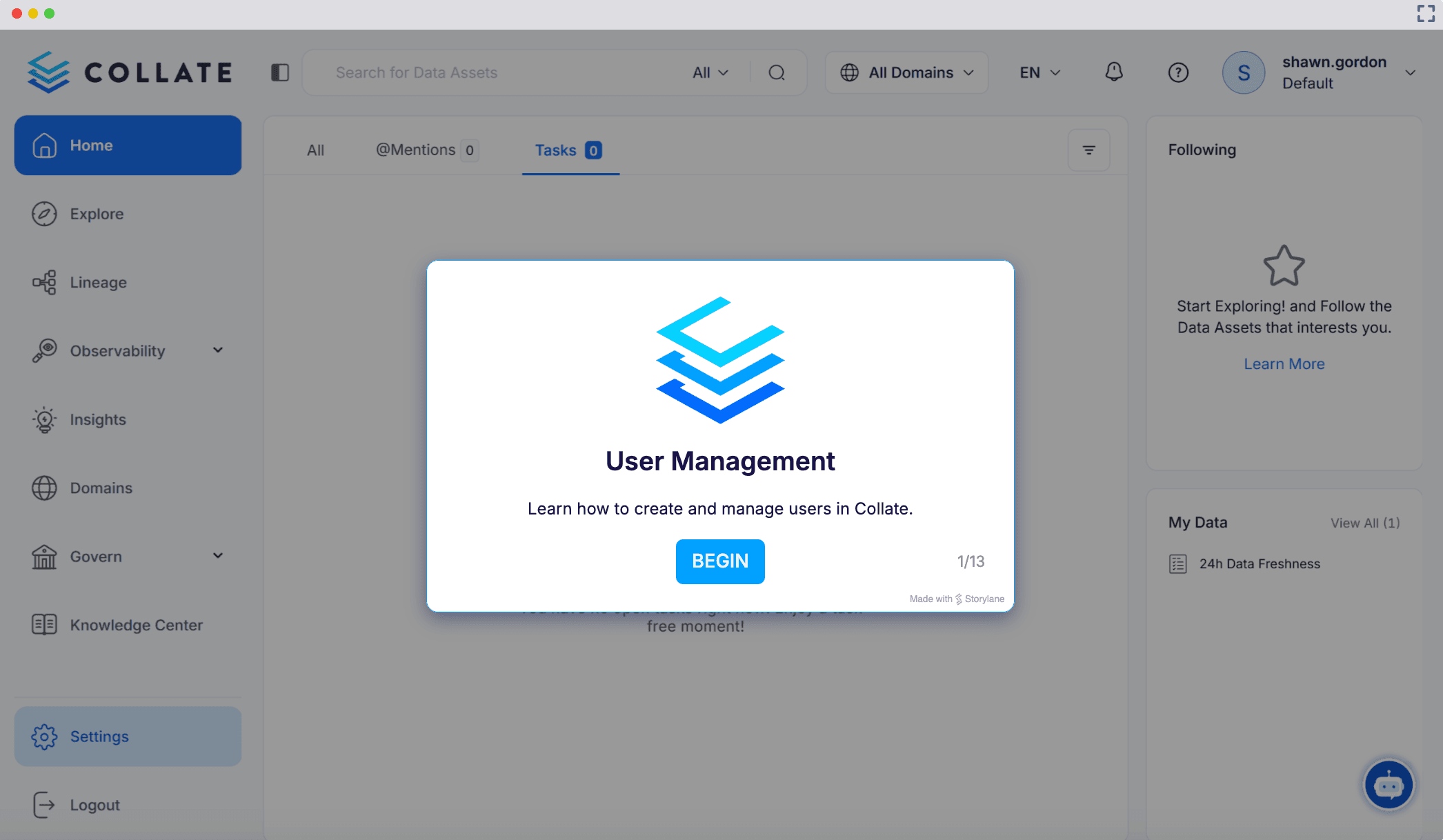 Interactive Product Demo - User Manegement