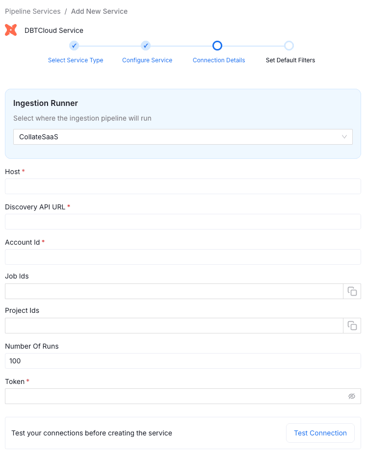 Dbt Connection Details