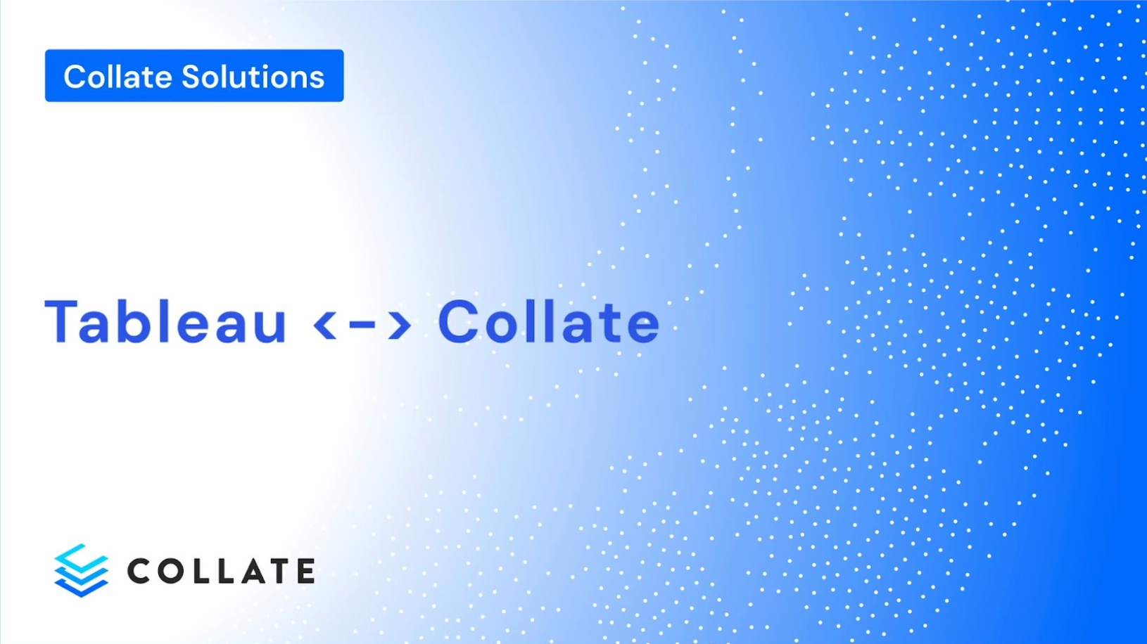 Connecting Tableau to Collate: Unlocking Cross-Source Data Lineage