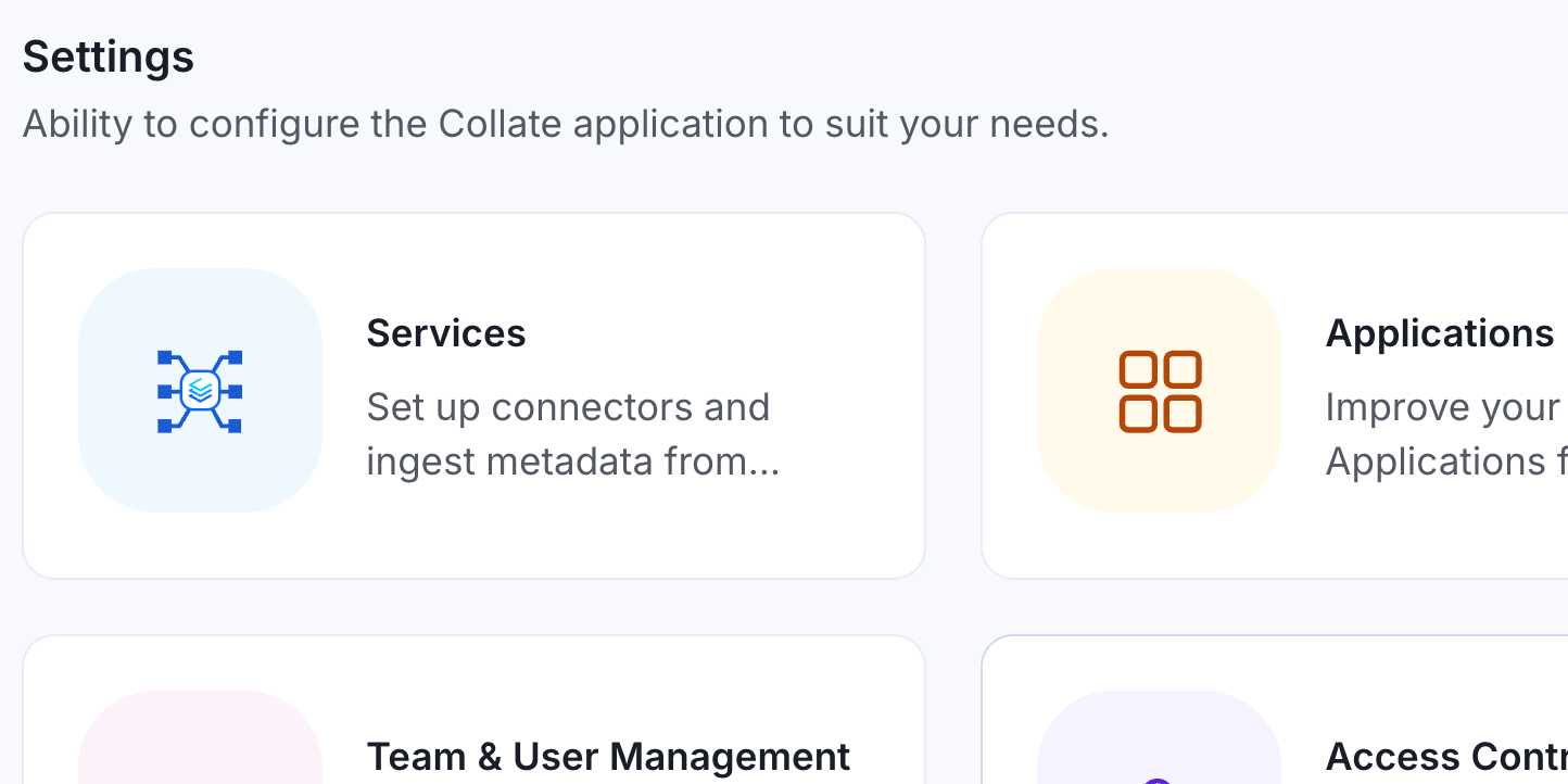 Add a new database service in Collate
